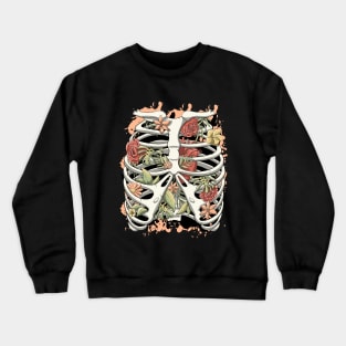 Floral Rib Cage Crewneck Sweatshirt